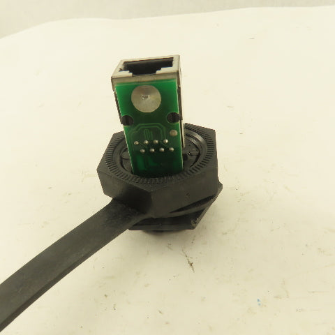 Cabinet Bulkhead Pass Thru Ethernet Data Interface RJ45 Connector