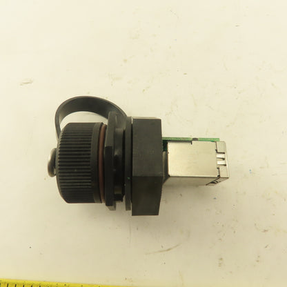 Cabinet Bulkhead Pass Thru Ethernet Data Interface RJ45 Connector