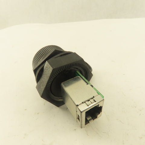 Cabinet Bulkhead Pass Thru Ethernet Data Interface RJ45 Connector