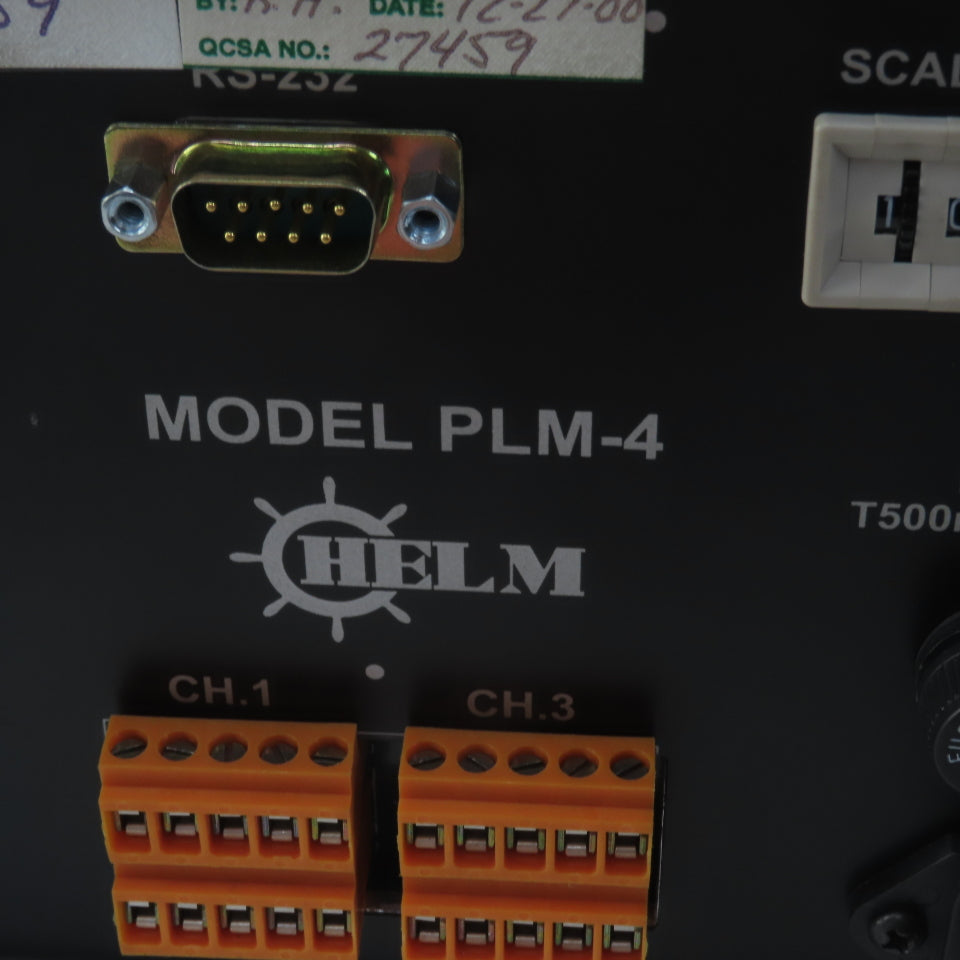 Helm PLM-4 Porta Peak 4 Channel Press Load Monitor 120/230V