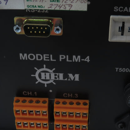 Helm PLM-4 Porta Peak 4 Channel Press Load Monitor 120/230V