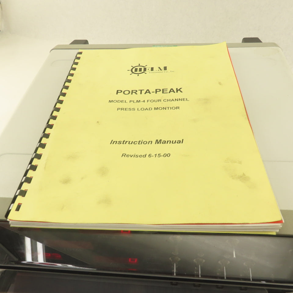 Helm PLM-4 Porta Peak 4 Channel Press Load Monitor 120/230V