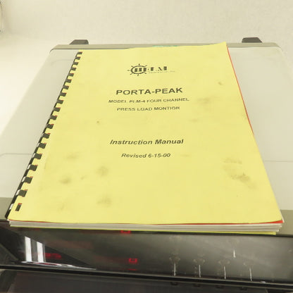 Helm PLM-4 Porta Peak 4 Channel Press Load Monitor 120/230V