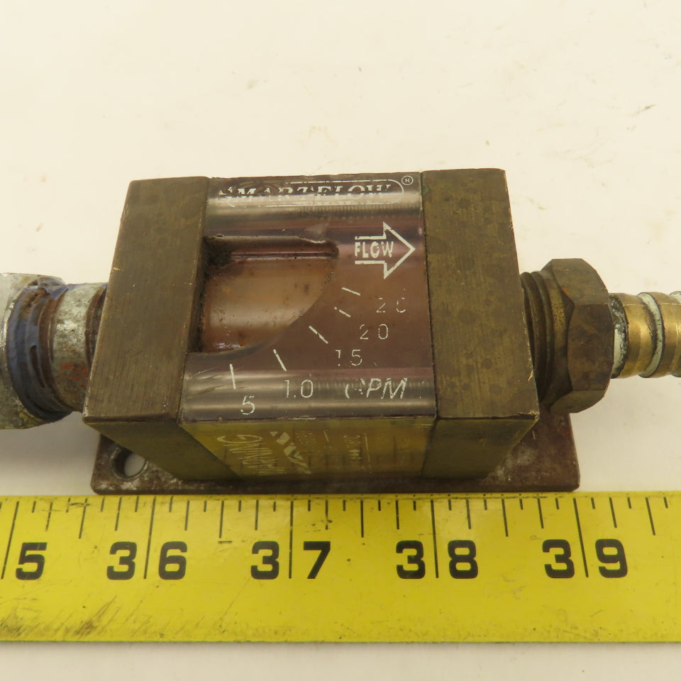 Plastic Process Equipment Inc. Smart-Flow .5-2.5 GPM Flow Indicator W/ Valve