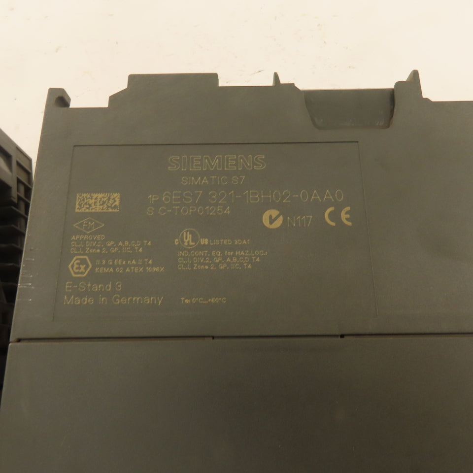 Siemens 6ES7321-1BH02-0AA0 Simatic S7 Digital Input Module Lot Of 2