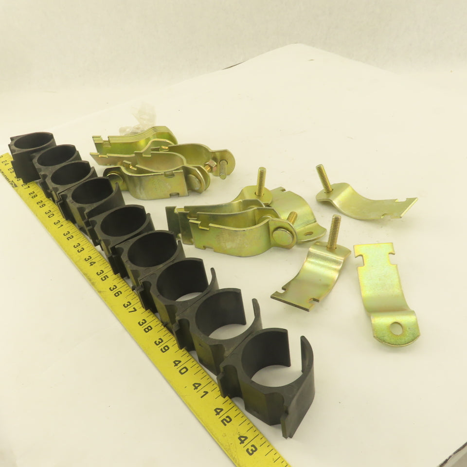Hydra-Zorb 1-3/4" Pipe Insulation Vibration Absorbing Strut Clamp Lot of 10