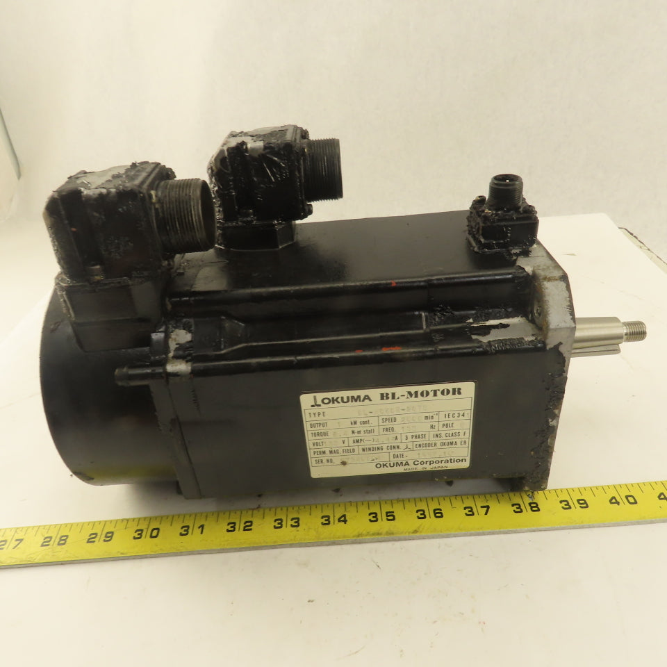 Okuma BL-MC50E-20TB 1kW 2000RPM 3Ph 133V 133Hz BL Motor