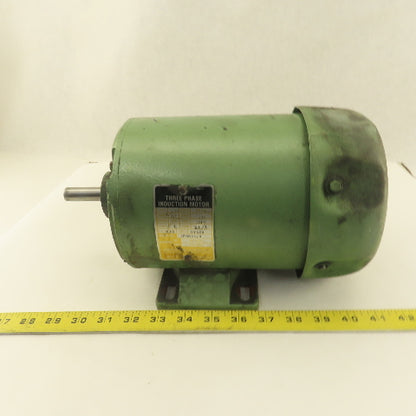 1/2Hp .50Hp 1110RPM 230/460V 60Hz 3Ph Induction Electric Motor 5/8' Shaft TEFC