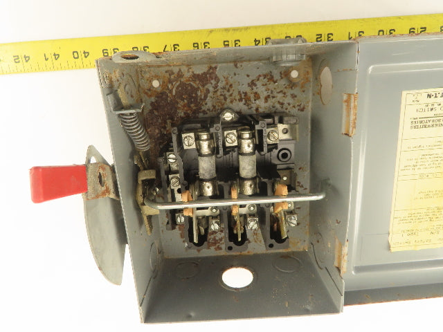 Cutler Hammer DG321NGB 30A 240V Fused Safety Disconnect Switch