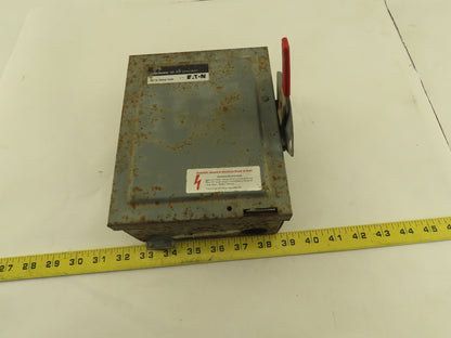 Cutler Hammer DG321NGB 30A 240V Fused Safety Disconnect Switch