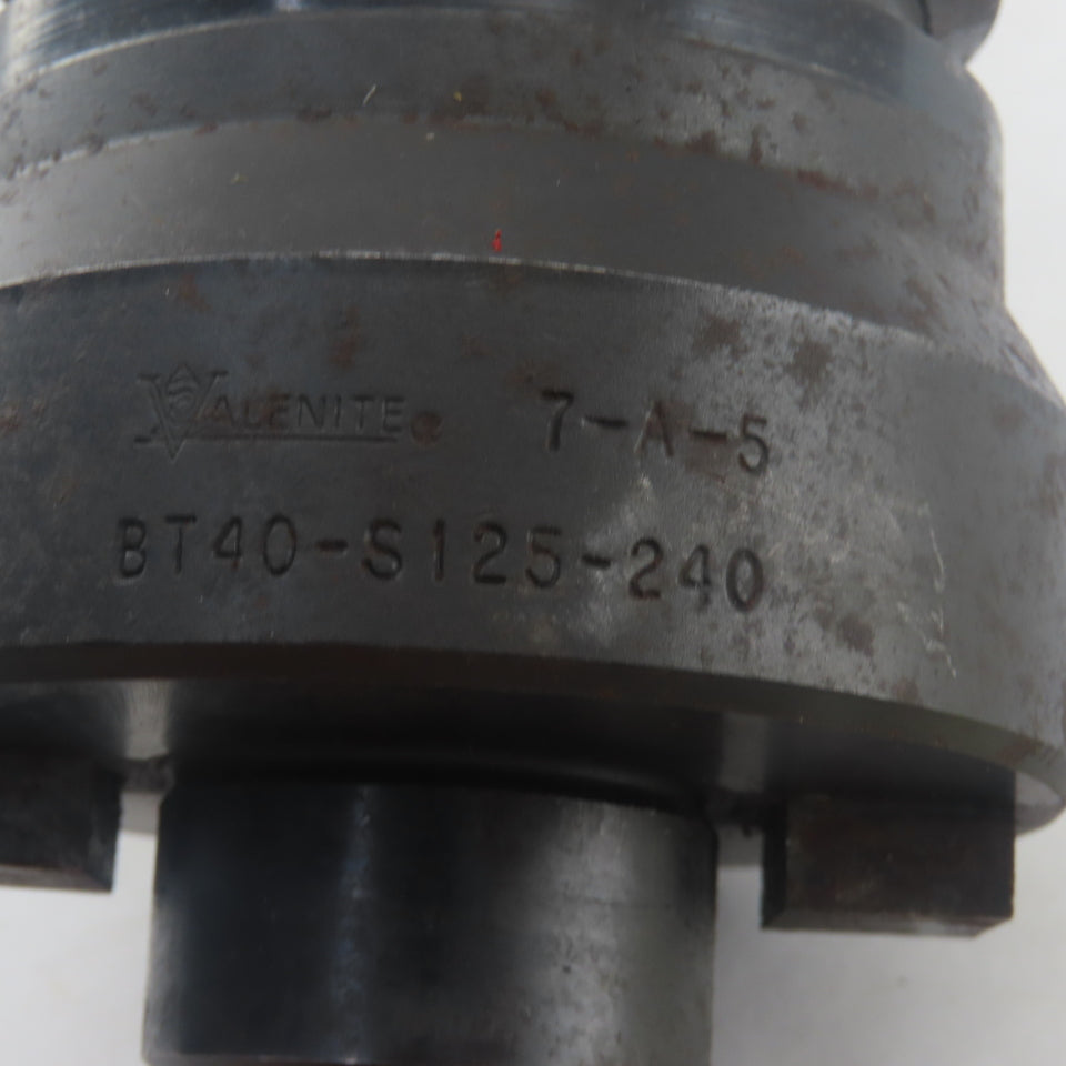 Valenite BT40-S125-240 BT40 Taper Shell Mill Holder 3" Projection 1-1/4" Arbor