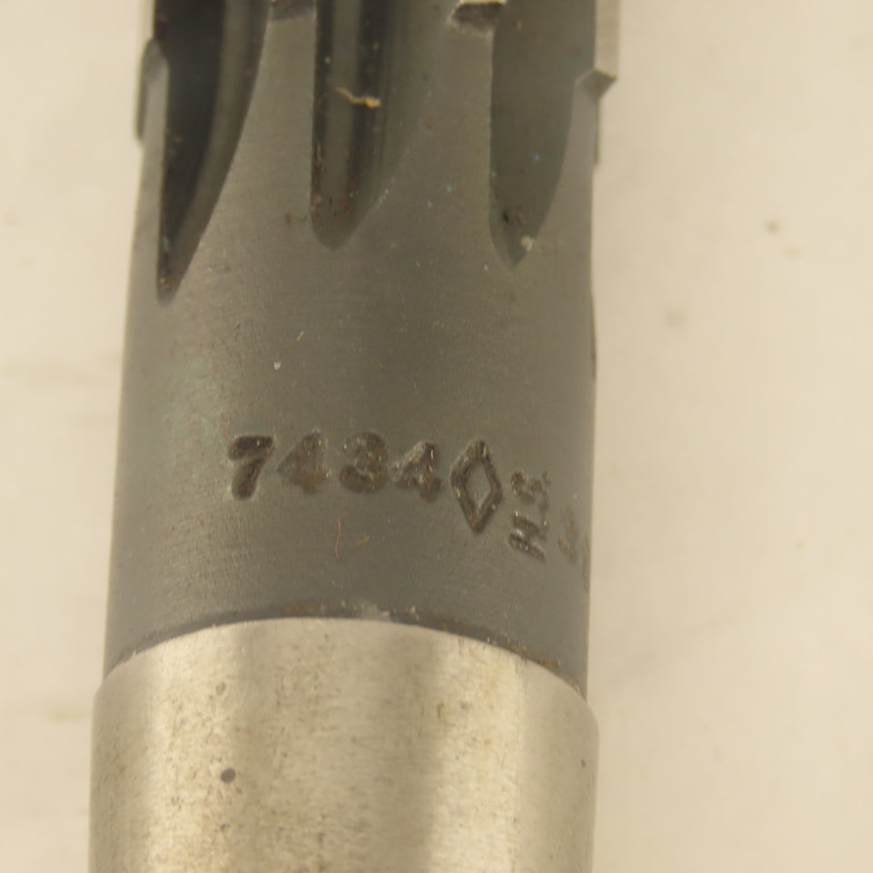 .7434 Reamer Morse Taper MT2 Straight 8 Flute 5-1/2" Flute Length