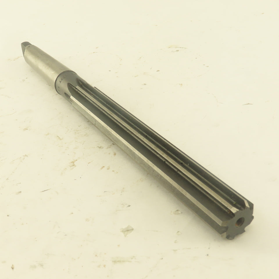 .7434 Reamer Morse Taper MT2 Straight 8 Flute 5-1/2" Flute Length