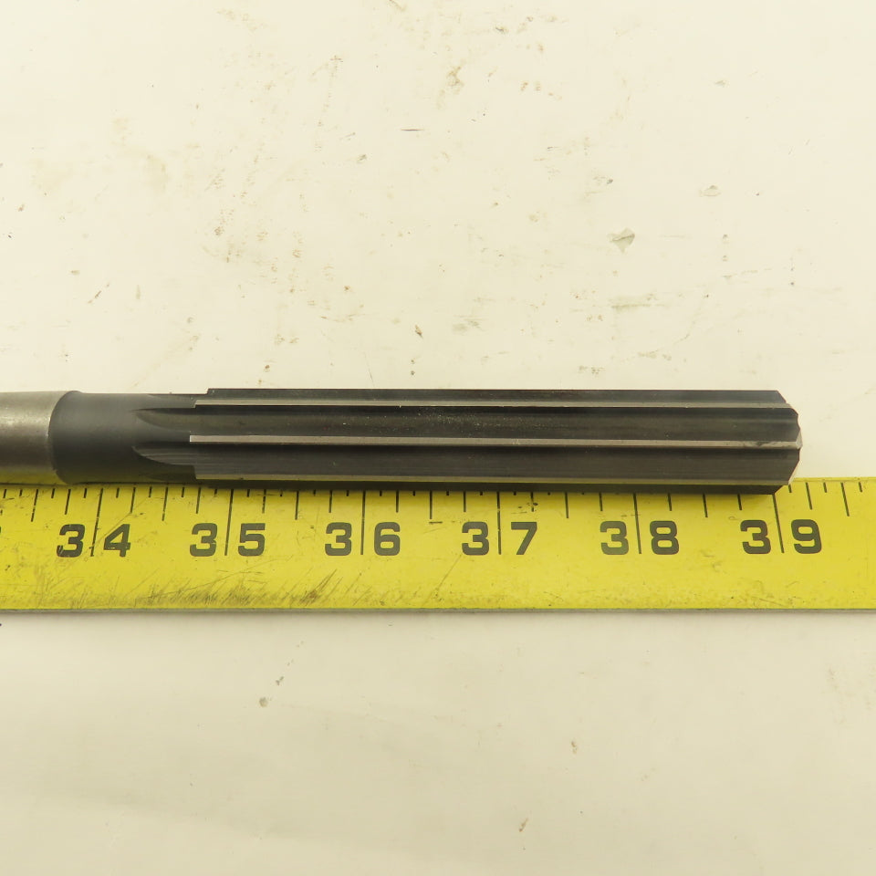 .7536 Reamer Morse Taper MT2 Straight 8 Flute 4" Flute Length