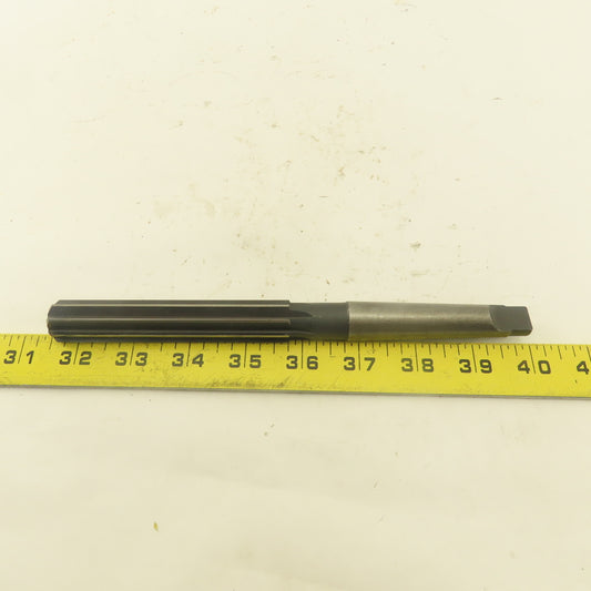 .7536 Reamer Morse Taper MT2 Straight 8 Flute 4" Flute Length