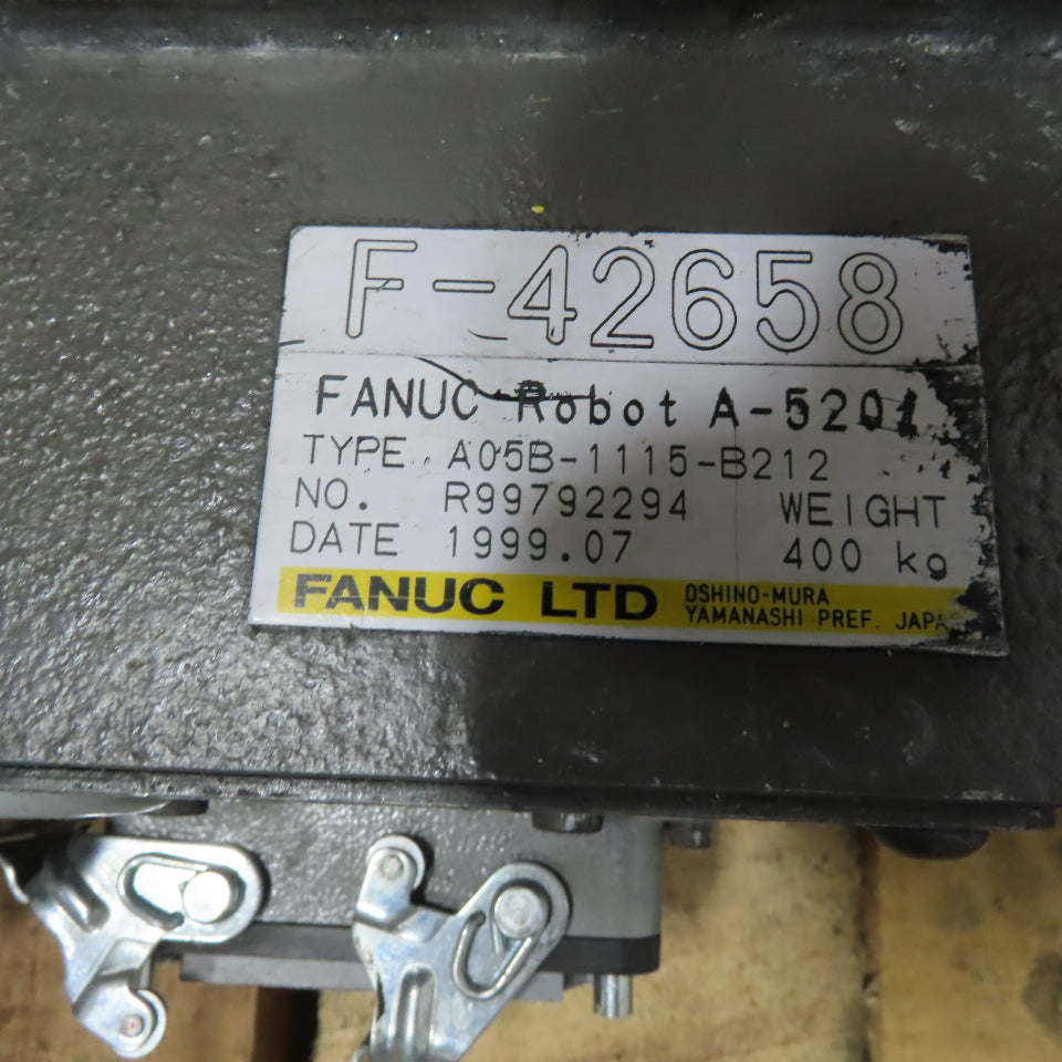 Fanuc A520i 4 Axis Robot Arm W/R-J3 System Controller 480V 3Ph Power Supply