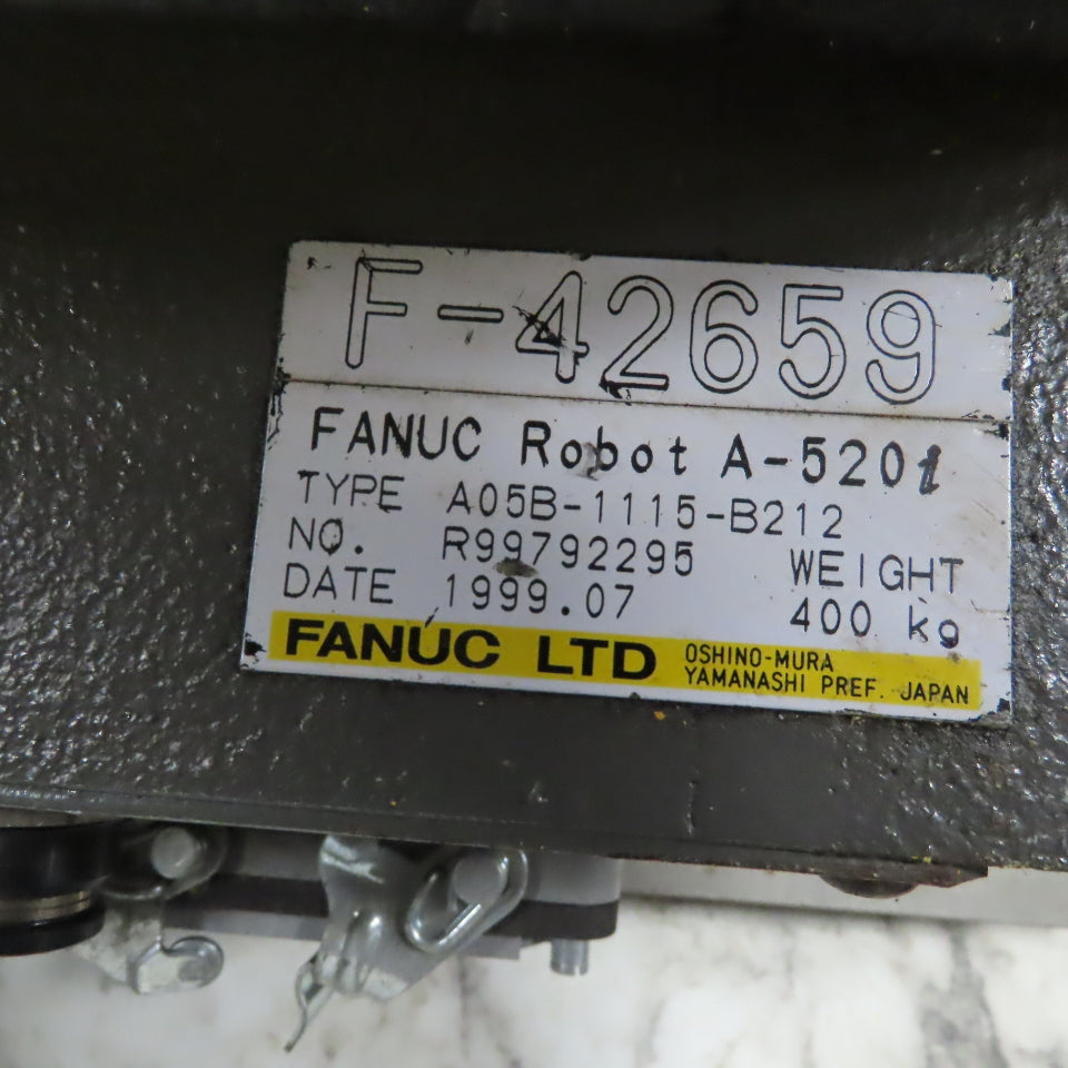 Fanuc A520i 4 Axis Robot Arm W/Controller 480V 3Ph AS IS Parts or Repair