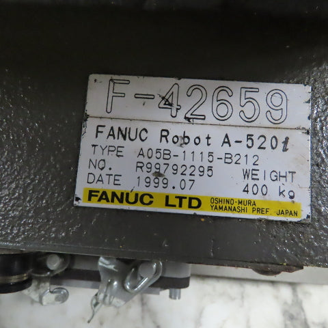 Fanuc A520i 4 Axis Robot Arm W/Controller 480V 3Ph AS IS Parts or Repair