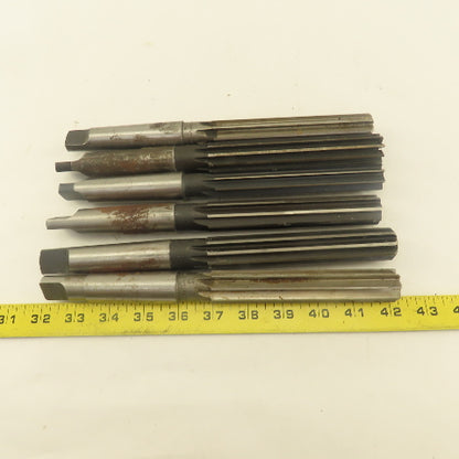 Mixed Size Morse Taper 3 MT3 Reamer Straight Flute 29/32", 15/16" Lot Of 6