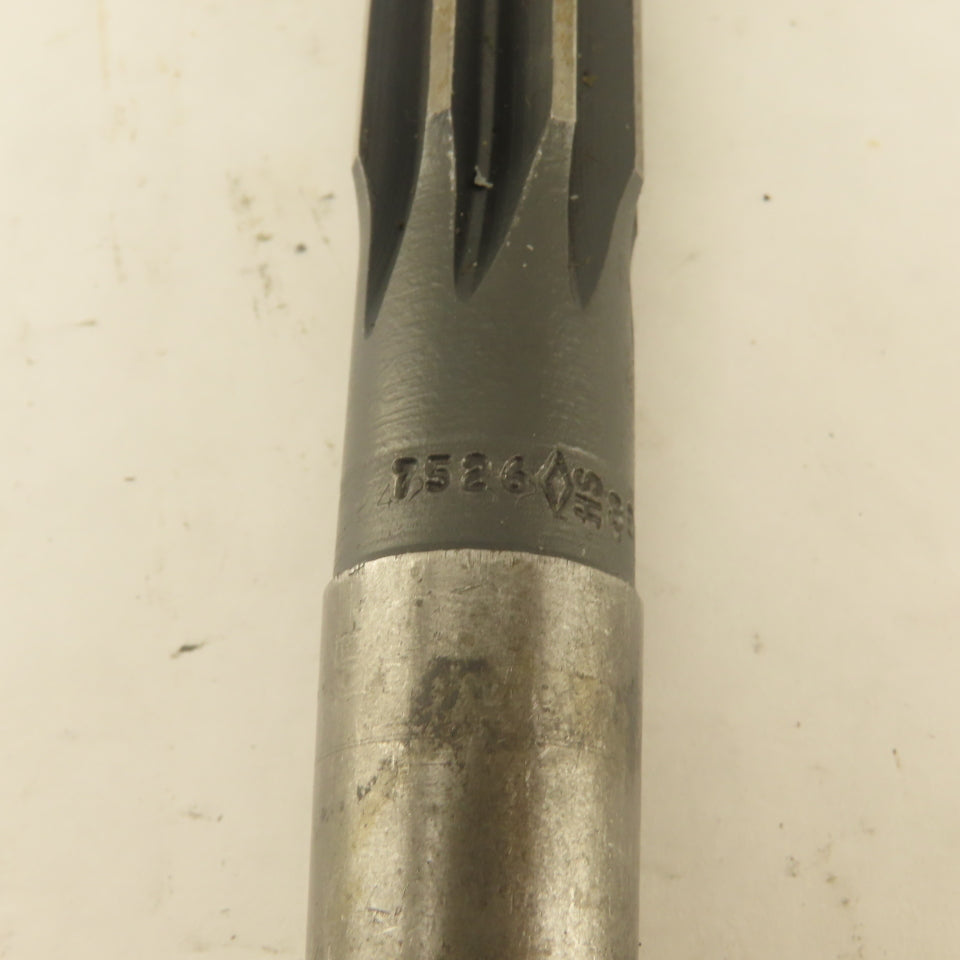 .7526 Reamer Straight 8 Flute Morse Taper MT2 Shank 4" Flute Length