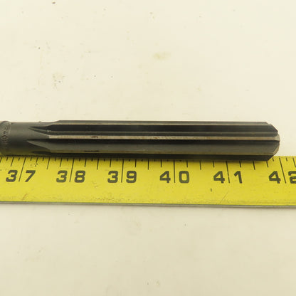 .7526 Reamer Straight 8 Flute Morse Taper MT2 Shank 4" Flute Length