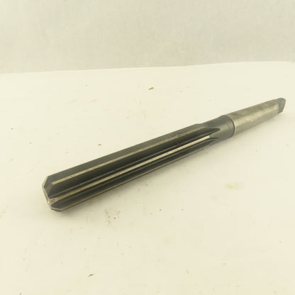 .7526 Reamer Straight 8 Flute Morse Taper MT2 Shank 4" Flute Length
