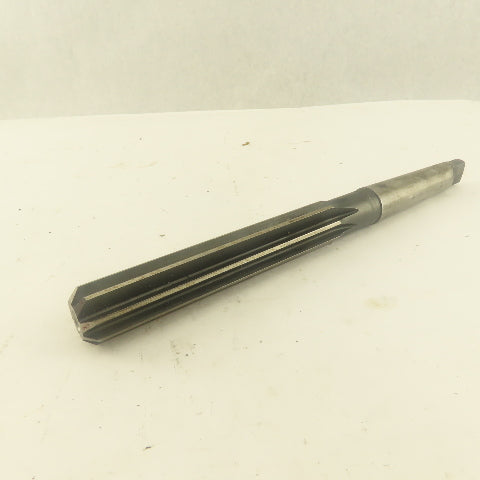 .7526 Reamer Straight 8 Flute Morse Taper MT2 Shank 4" Flute Length