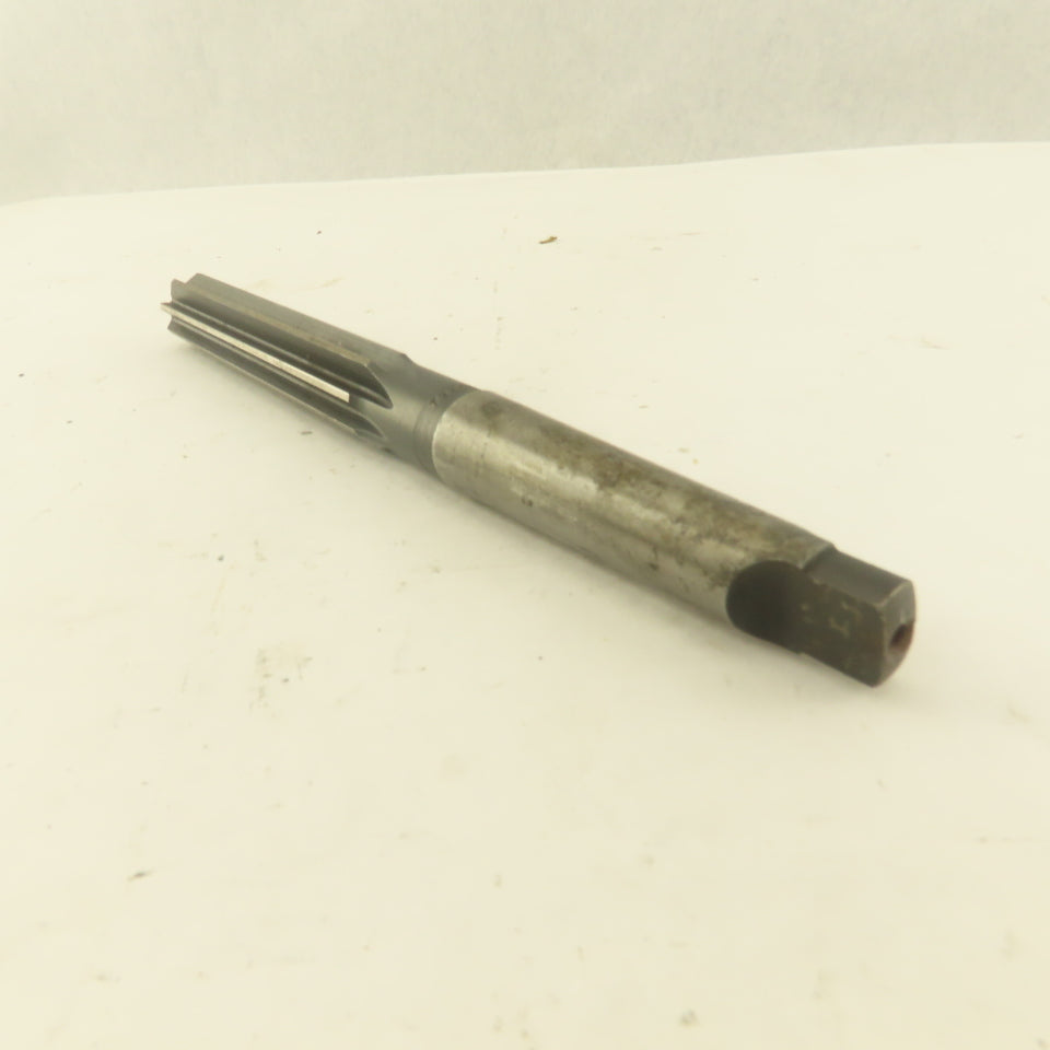 .7526 Reamer Straight 8 Flute Morse Taper MT2 Shank 4" Flute Length