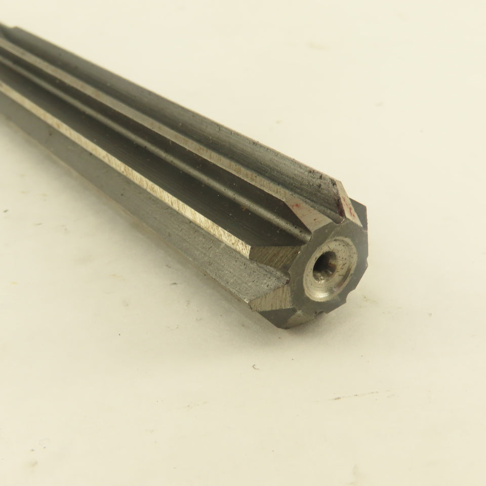 .7526 Reamer Straight 8 Flute Morse Taper MT2 Shank 4" Flute Length