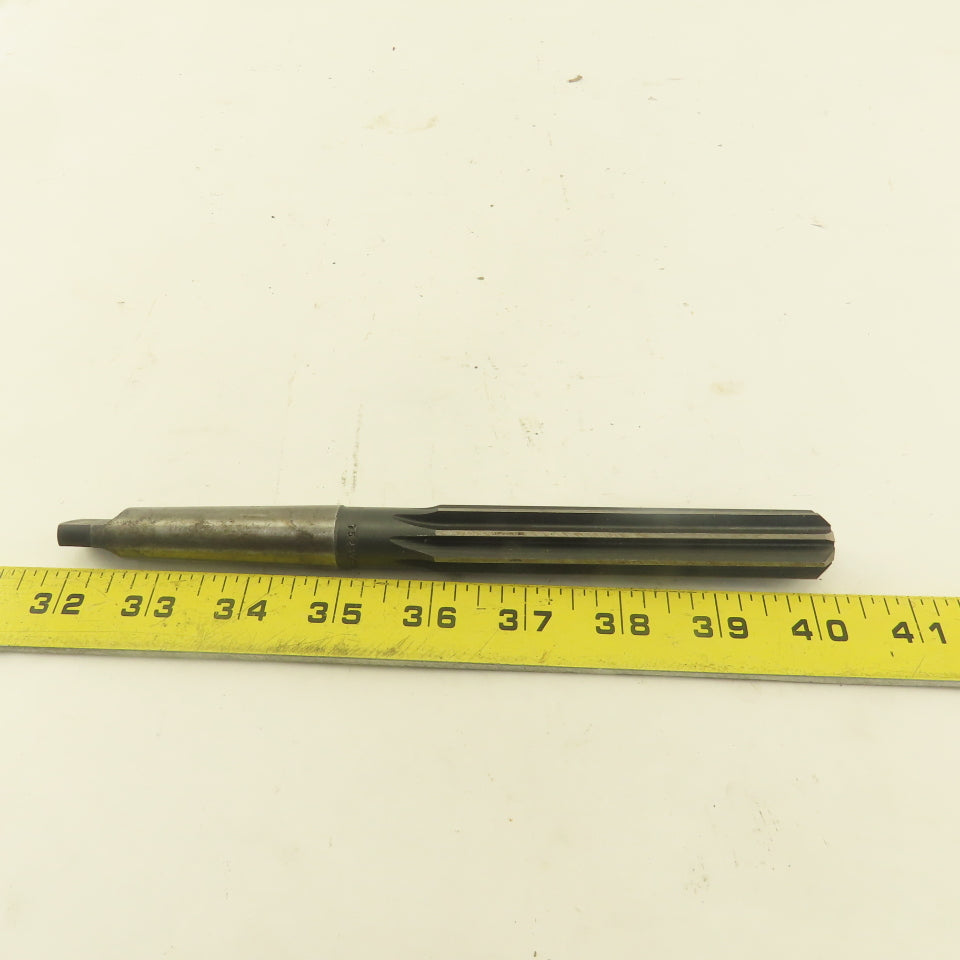 .7526 Reamer Straight 8 Flute Morse Taper MT2 Shank 4" Flute Length