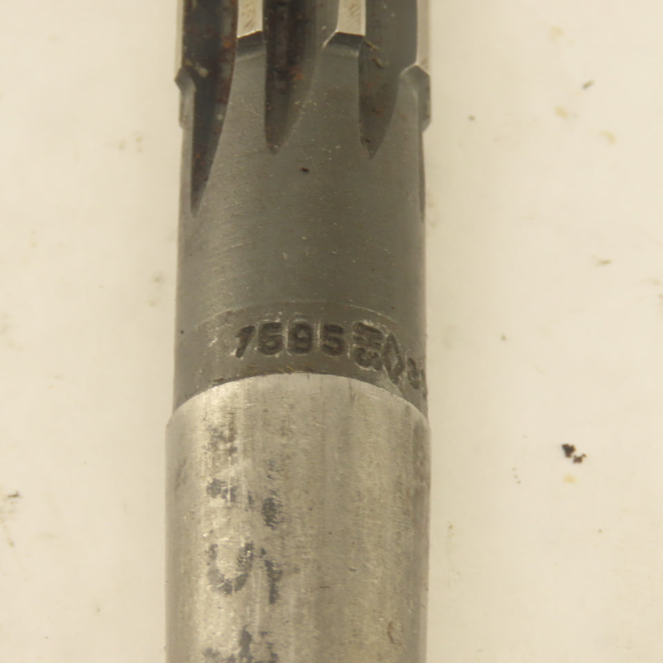 .7595 Reamer Straight 8 Flute Morse Taper MT2 Shank 4" Flute Length