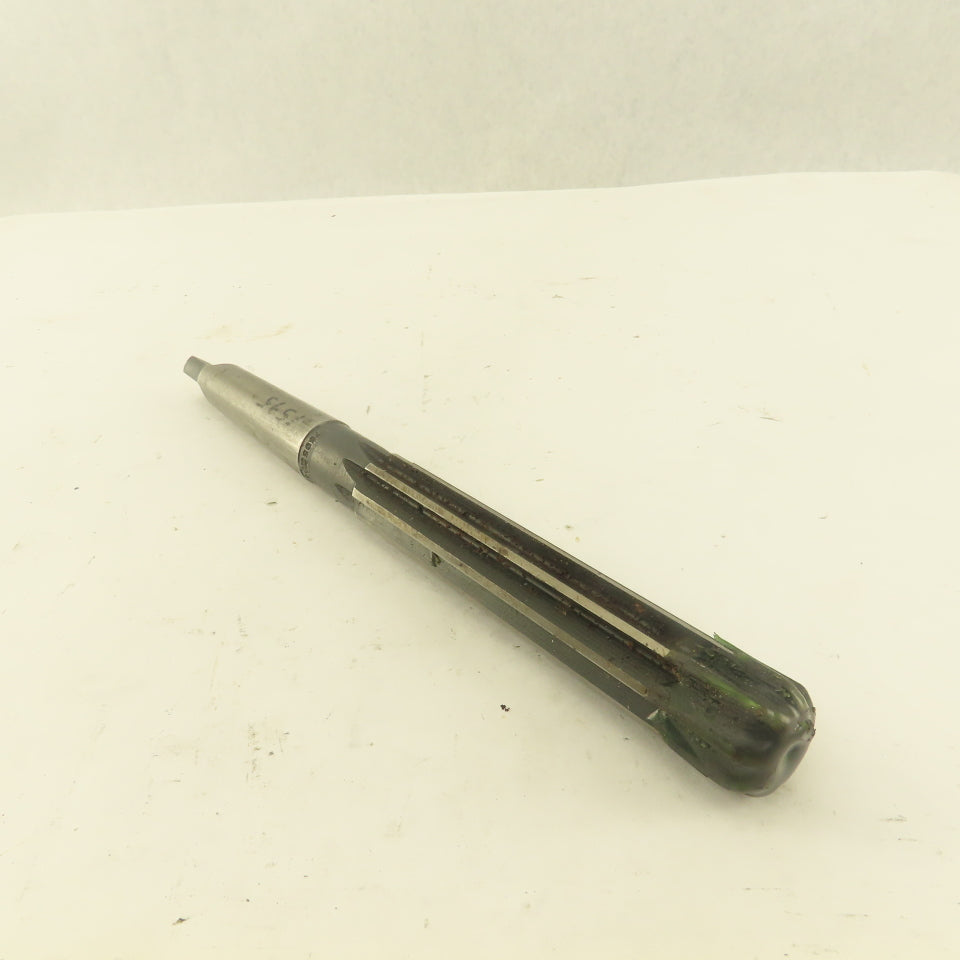 .7595 Reamer Straight 8 Flute Morse Taper MT2 Shank 4" Flute Length