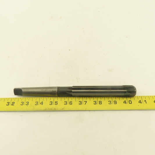.7595 Reamer Straight 8 Flute Morse Taper MT2 Shank 4" Flute Length