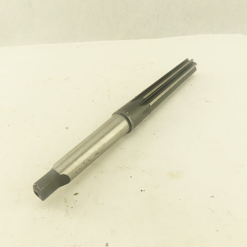 .8643 Reamer Straight 8 Flute Morse Taper MT2 Shank 5" Flute Length