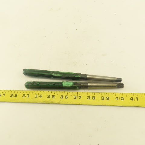 .4984 Reamer Straight 6 Flute Morse Taper 1 MT1 Shank 4" Flute Length Lot Of 2
