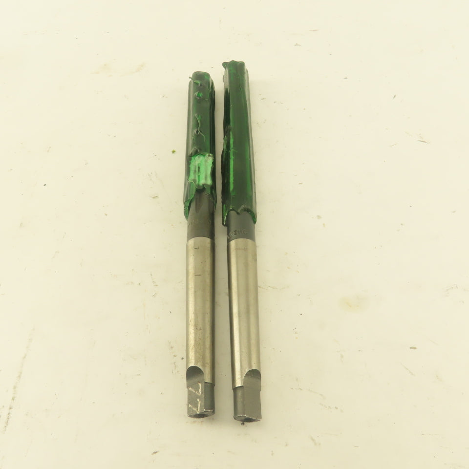 .4984 Reamer Straight 6 Flute Morse Taper 1 MT1 Shank 4" Flute Length Lot Of 2
