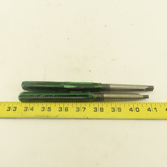 .4984 Reamer Straight 6 Flute Morse Taper 1 MT1 Shank 4" Flute Length Lot Of 2