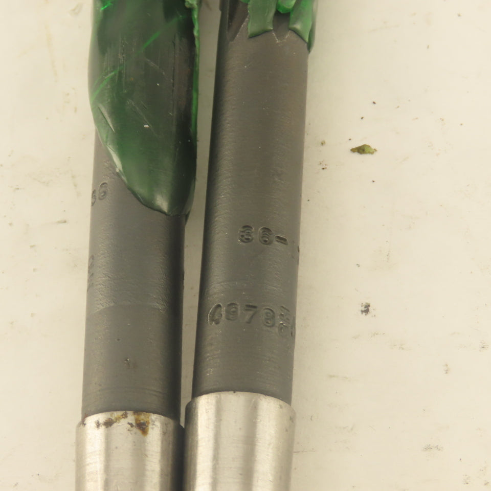 .4978 Reamer Straight 6 Flute Morse Taper 1 MT1 Shank 4" Flute Length Lot Of 2