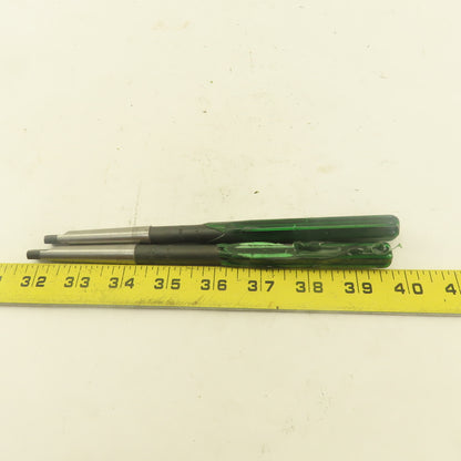.4978 Reamer Straight 6 Flute Morse Taper 1 MT1 Shank 4" Flute Length Lot Of 2