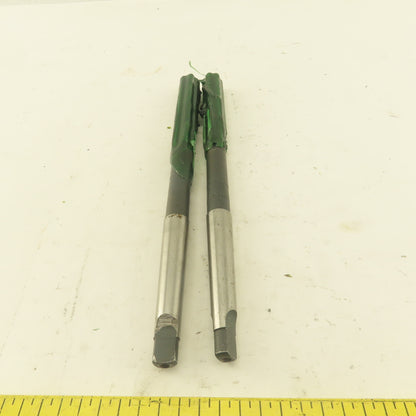 .4978 Reamer Straight 6 Flute Morse Taper 1 MT1 Shank 4" Flute Length Lot Of 2