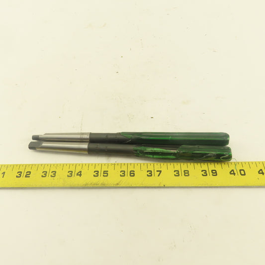 .4978 Reamer Straight 6 Flute Morse Taper 1 MT1 Shank 4" Flute Length Lot Of 2