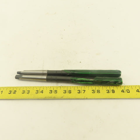 .4978 Reamer Straight 6 Flute Morse Taper 1 MT1 Shank 4" Flute Length Lot Of 2