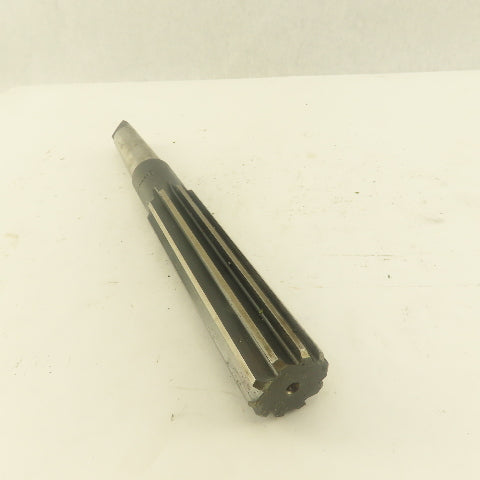 1" Straight 10  Flute Reamer Morse Taper MT3 Shank 5" Flute Length