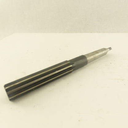 1" Straight 10  Flute Reamer Morse Taper MT3 Shank 5" Flute Length