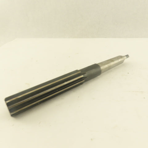 1" Straight 10  Flute Reamer Morse Taper MT3 Shank 5" Flute Length