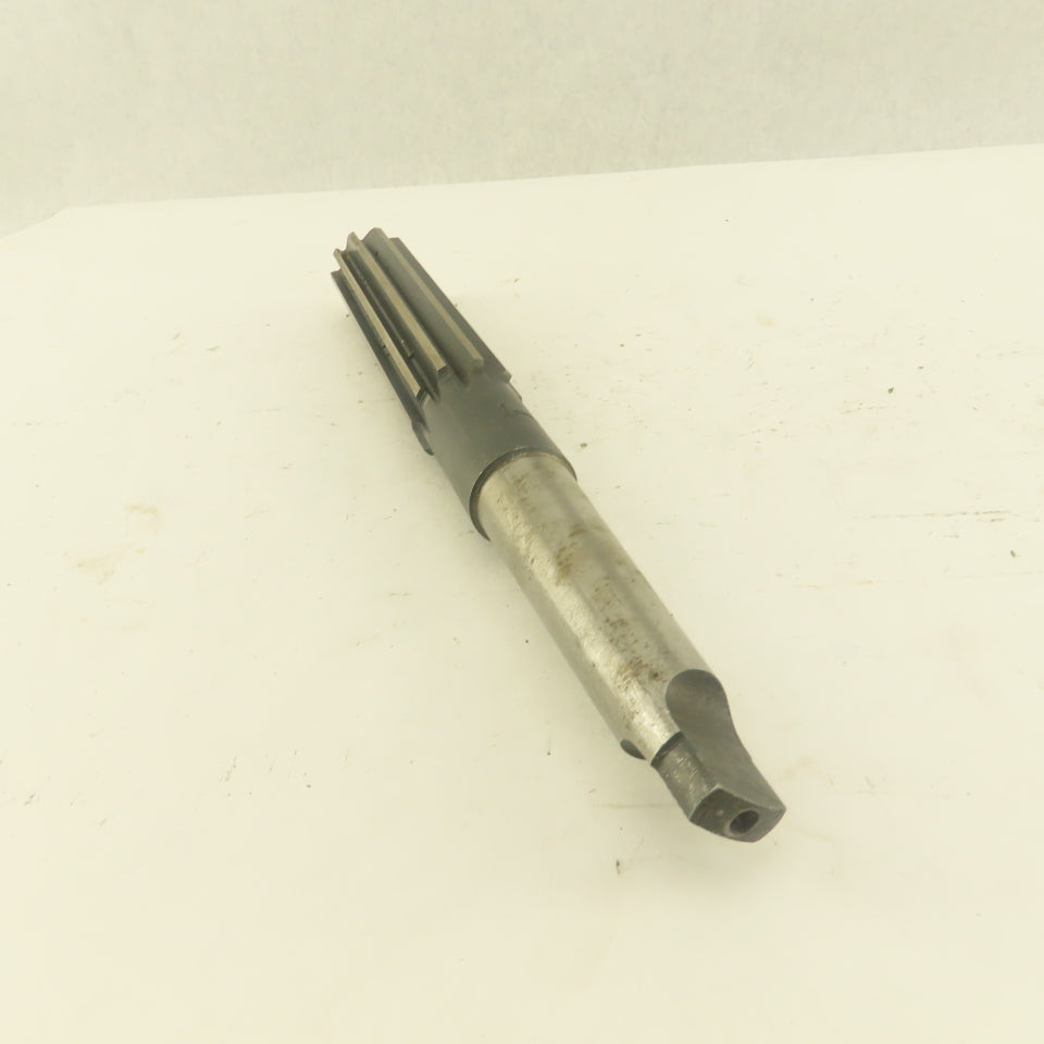 1" Straight 10  Flute Reamer Morse Taper MT3 Shank 5" Flute Length