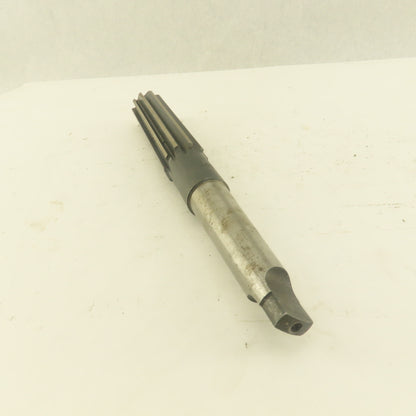 1" Straight 10  Flute Reamer Morse Taper MT3 Shank 5" Flute Length