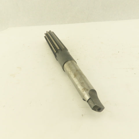 1" Straight 10  Flute Reamer Morse Taper MT3 Shank 5" Flute Length