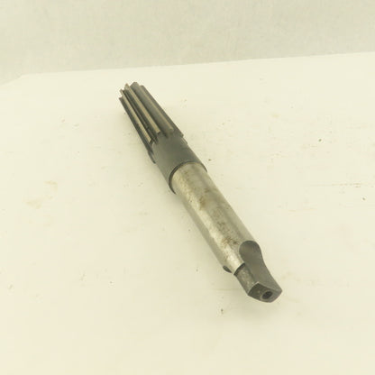 1" Straight 10  Flute Reamer Morse Taper MT3 Shank 5" Flute Length