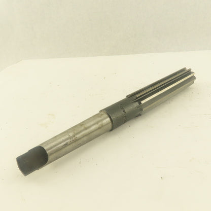 1" Straight 10  Flute Reamer Morse Taper MT3 Shank 5" Flute Length